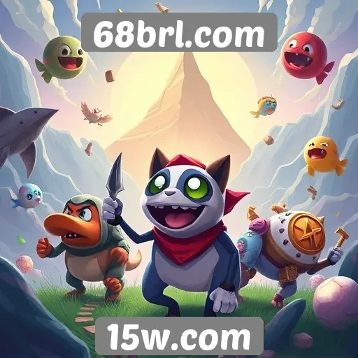 Variedade de jogos disponíveis no 68brl.com